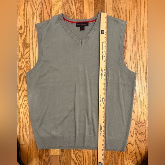 Linea Uomo Classic Mens Vest Gray Size XXL - Picture 5 of 6